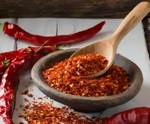 flocons de piment rouge